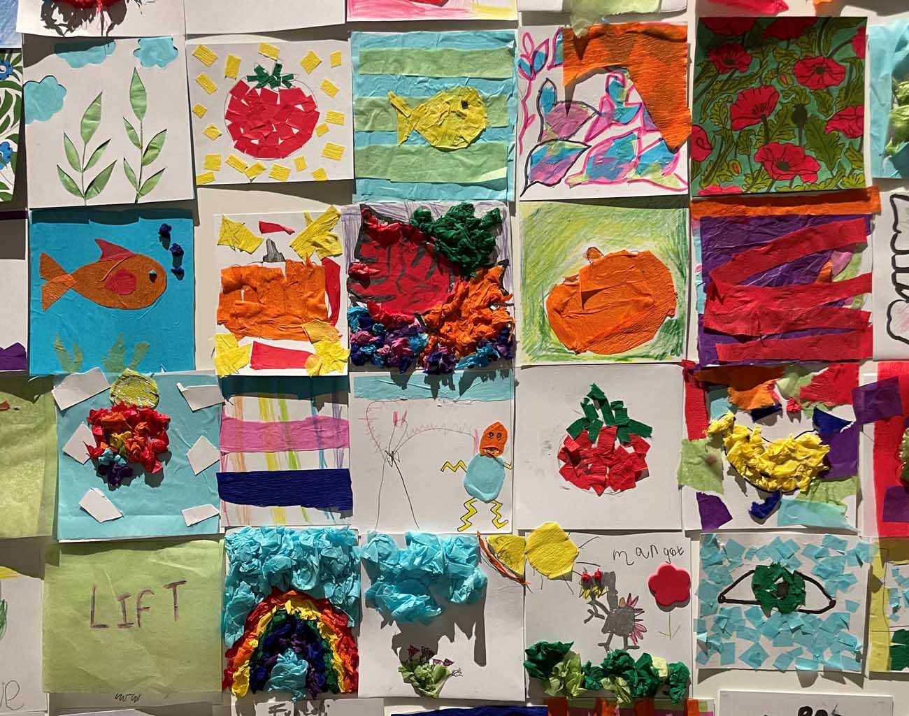 Collage Stories: A family crafts drop in event
